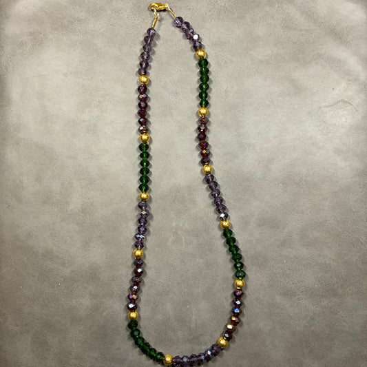 Jewel-Tone Crystal Necklace